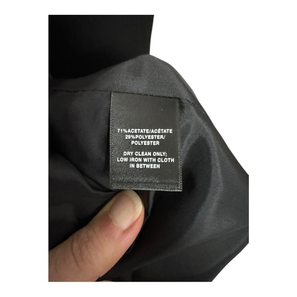 LAFAYETTE 148 | 3/4 Sleeve Sheath Dress with Exposed Zipper in Black, Size 8 - Picture 9 of 10